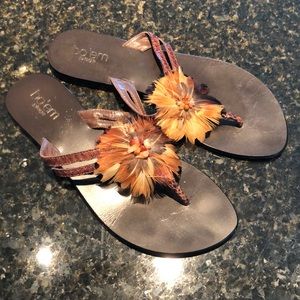 Bo’em Plage brown t-strap sandals